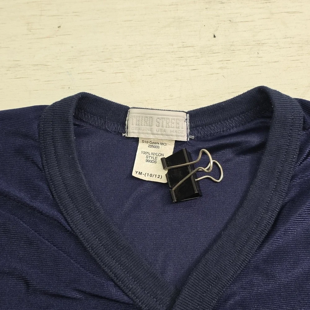 Vintage Southwest Blue Mesh Football Jersey Third Street Youth‎ Boys M 10/12 USA